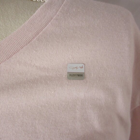 Dolly Parton Tee T Shirt Long Sleeve Pink Dolly Fan Butterfly Size Large NWT - Picture 4 of 9